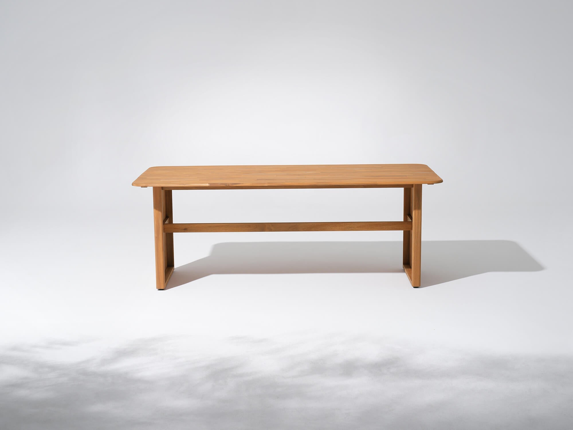 Mori  Rectangular Wooden Outdoor Dining Table for 4-6 People, 80.2''