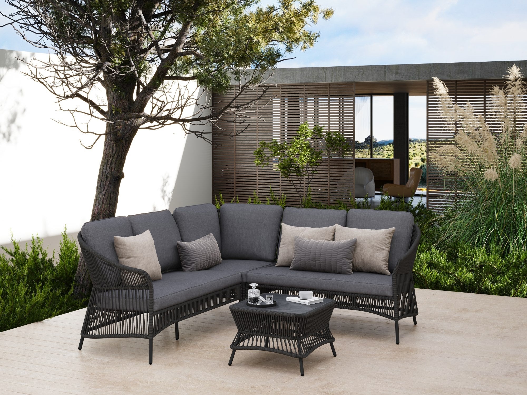 Wonder Balboa L-Shaped Outdoor Sectional Set